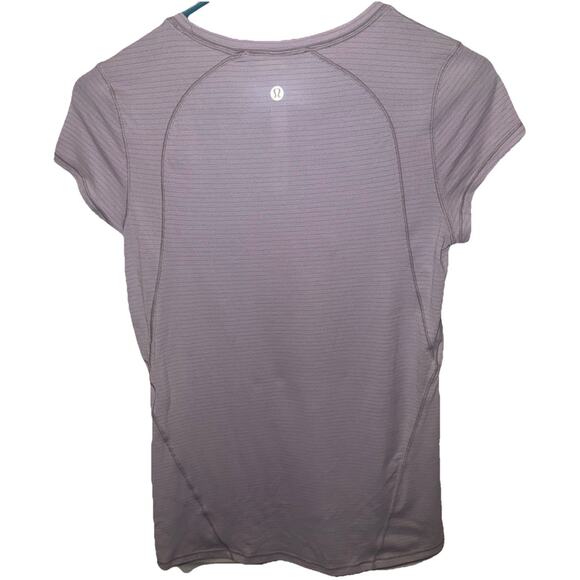 Lululemon Women’s Another Mile SS Tee In Heathered Sheer Lilac Size 4 - Picture 6 of 11